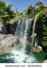 Artificial Waterfall At Mini Gold Course