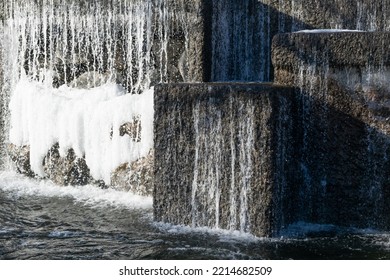 Artificial Waterfall In The Park