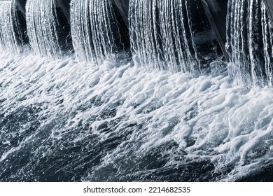 Artificial Waterfall In The Park