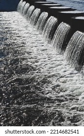 Artificial Waterfall In The Park