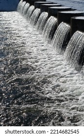 Artificial Waterfall In The Park