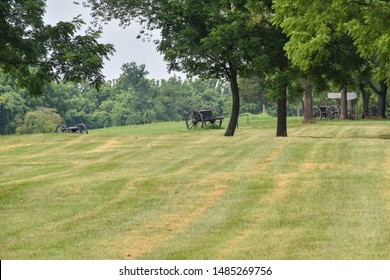 Artillery Cannons, Limbers And Caissons