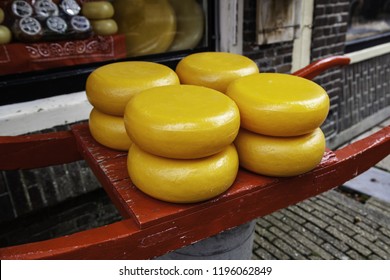 Artisan Edam Cheese, Detail Of Dutch Cheese Making