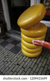 Artisan Edam Cheese, Detail Of Dutch Cheese Making