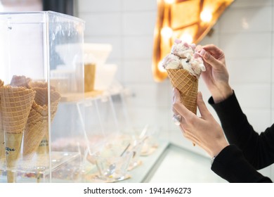 Artisan ice cream shop and factory