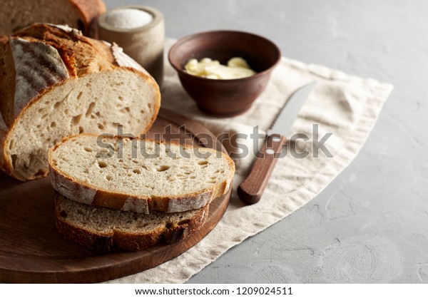 Artisan Sliced Toast Bread Butter Sugar Stock Photo Edit Now