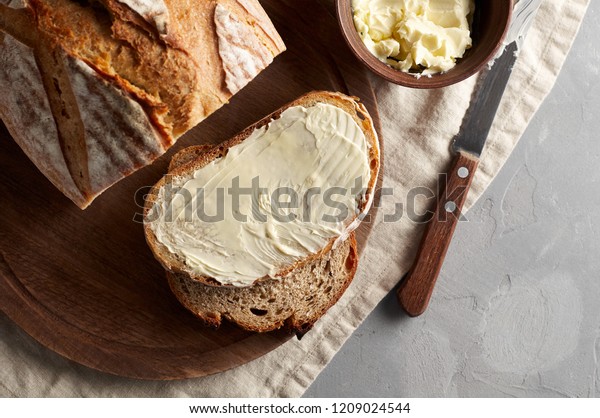 Artisan Sliced Toast Bread Butter Sugar Stock Photo Edit Now