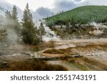 Artist Paint Pots area in Yellowstone National Park