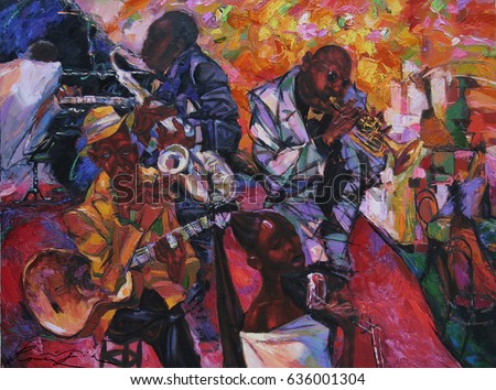 artist Roman Nogin.looking for partnerships with artdillers - contact facebook, jazz band, orchestra, musical instruments,
