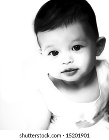 Artistic Black White Image Beautiful Baby Stock Photo (Edit Now) 15201901