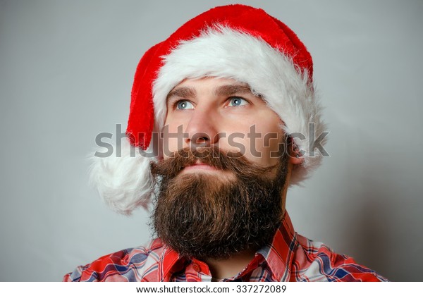 Artistic Portrait Gray Haired Santa Claus Stock Photo 337272089 ...