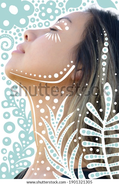 Artistic Profile Portrait Vector Illustration Stock Photo (Edit Now