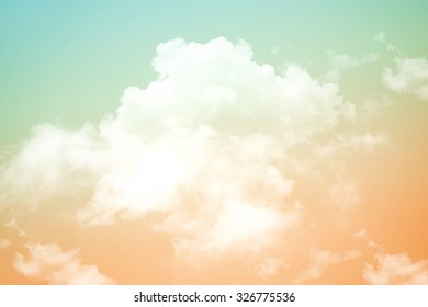 artistic soft cloud and sky with gradient color 