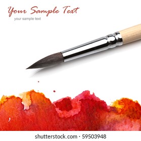 artists brush watercolor painted - Powered by Shutterstock