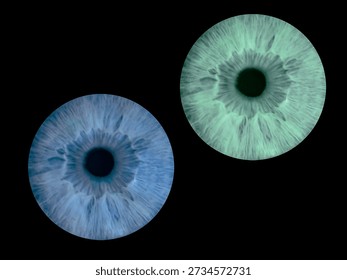 Nature’s artwork human iris close-up