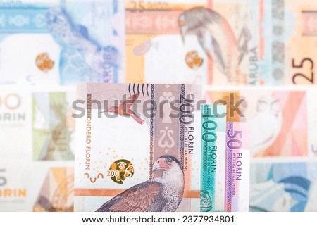 Aruban money - florin a business background