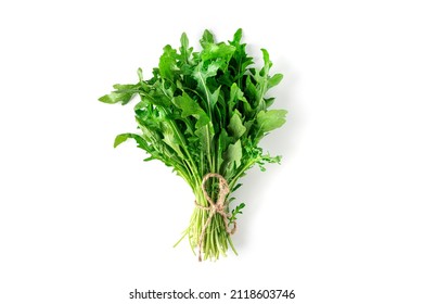 Arugula isolated on white background. A bunch of arugula. High quality photo - Shutterstock ID 2118603746