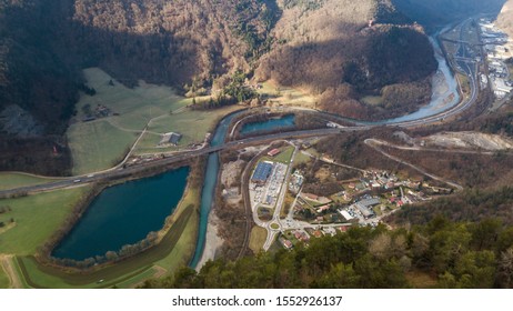 Arve River Valley, In The French Alps