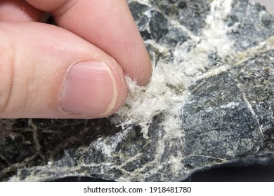 Asbestos Mineral Fiber Human Fingers