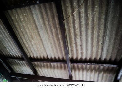 Asbestos And Old Wood In Front Of The House Terrace