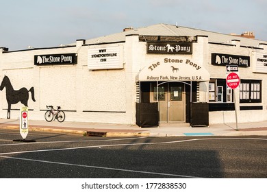 Asbury Park, New Jersey 7-5-20 NJ / US. Famous The Stone Pony Building At Asbury Park.