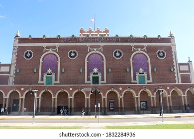 Asbury Park, NJ - October 3 2020: Exterior Of The Historic Convention Hall