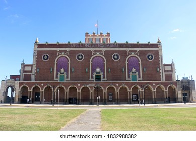 Asbury Park, NJ - October 3 2020: Exterior Of The Historic Convention Hall