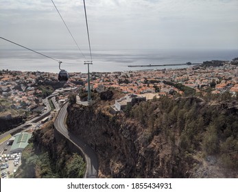 Ascending Over Funchal, Madeira, In The Cable Car