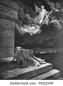 The Ascension Of Elijah. 1) Le Sainte Bible: Traduction Nouvelle Selon La Vulgate Par Mm. J.-J. Bourasse Et P. Janvier. Tours: Alfred Mame Et Fils. 2) 1866 3) France 4) Gustave Doré