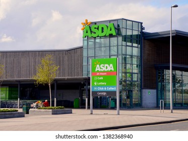 Asda supermarket, a British chain of supermarkets. Exterior view of the Edinburgh Newhaven branch as part of the regeneration of Leith. Edinburgh scotland. Uk. April 2019