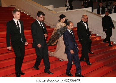   Asghar Farhadi,  Shahab Hosseini,  Taraneh Alidoosti, Attend The 'The Salesman (Forushande)' During The 69th Annual Cannes Film Festival At The Palais  On May 21, 2016 In Cannes, France. 