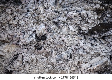Ash natural background texture, Gray ash from the oven background texture, cinder, gray ash from wood - Shutterstock ID 1978486541