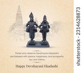 Ashadi Ekadashi festival of Lord Vitthal from Pandharpur, Happy devshayani ekadashi, Vitthal Rukmini murti, lord Vishnu and Rukmini 