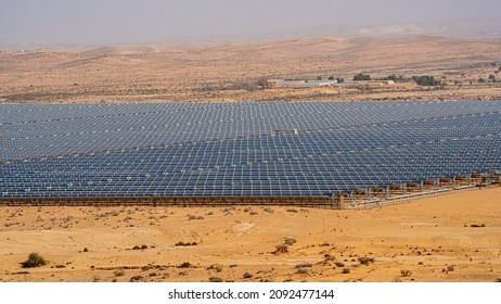 Ashalim Power Station Is The First Solar Thermal Or Concentrated Solar Power (CSP) Plant In Israel. The Solar Power Station Is Built In The Negev Desert South Of The City Of Beer Sheva,  Israel
