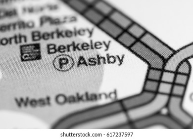 Ashby Station. San Francisco Metro Map.