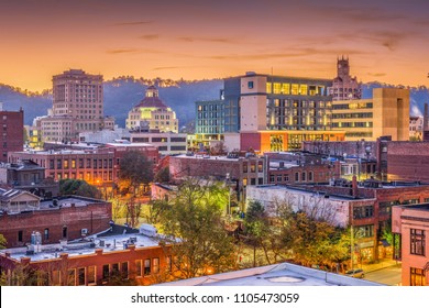 Asheville, North Caroilna, USA downtown skyline at dawn.