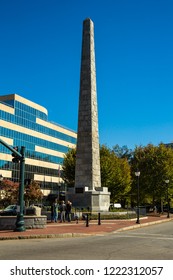 Asheville, North Carolina - 10/22/2018:  Monument To Zebulon Baird Vance.  He Was A Confederate Military Officer In The American Civil War, Asheville, North Carolina