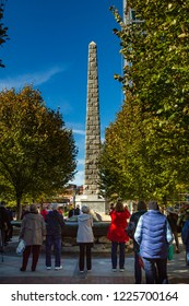 Asheville, North Carolina - 10/22/2018: 
Monument To Zebulon Baird Vance.  He Was A Confederate Military Officer In The American Civil Wa