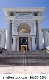 Ashgabat, Turkmenistan – July 01, 2007:  Spiritual Mosque Of The President Niyazov, Ashgabat, Turkmenistan