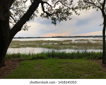 Ashley River, Charleston, S.C. At Dusk.