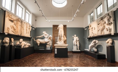 Ashmolean Museum interior,England,Oxford,UK,June 27,2017