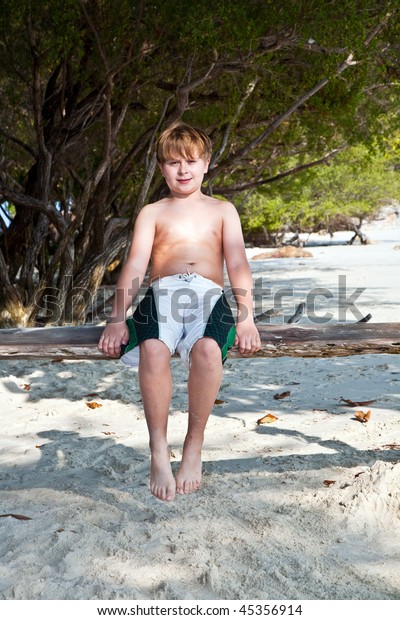 Asia Beach Boy Fun Happy Sand Stock Photo Edit Now 45356914