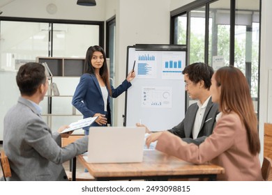 Asia business meeting   consultations of business people in the company's meeting room.  - Powered by Shutterstock