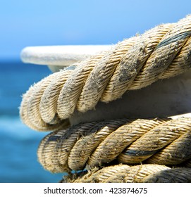 Asia In The  Kho Tao Bay Isle White  Ship   Rope  And South China Sea  Anchor