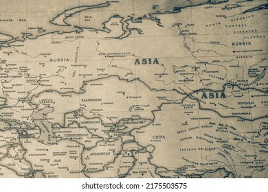 Asia on map of the world - Shutterstock ID 2175503575