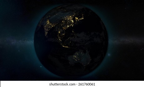 Asia World View From Space (with The Help Of NASA)