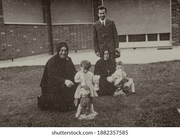 ASIAGO, ITALY 15 JUNE 1956: Family Memories In 50s