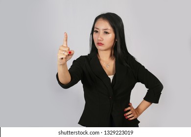 Asian Angry Girl. Asian Women Expression.