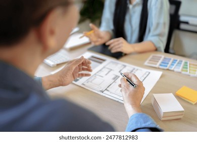 Asian Architects designer team working together meeting in startup office. - Powered by Shutterstock