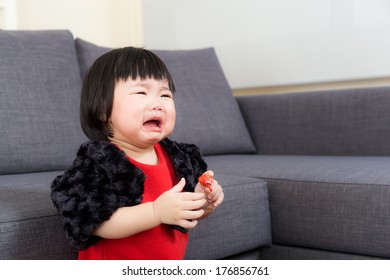 Asian Baby Girl Crying